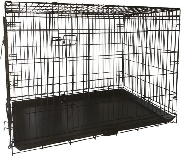 Foldable Double Door Dog Kennel