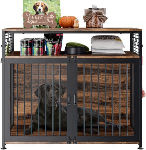 Double Door Furniture Style Dog Kennel